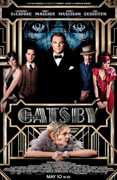 Poster of The Great Gatsby, the 2013 movie by Baz Luhrmann