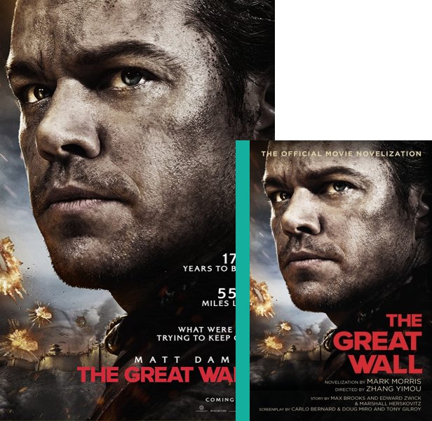 The Great Wall. The 2016 movie compared to the movie novelization