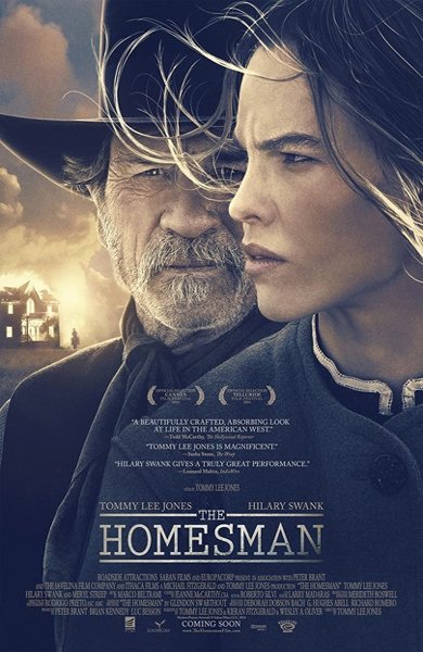 Poster of The Homesman, the 2014 movie by Tommy Lee Jones
