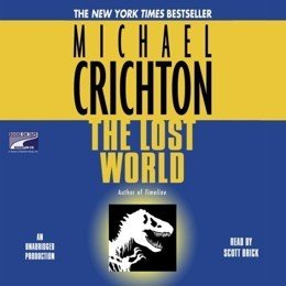 Audiobook cover of The Lost World, the 1995 book by Michael Crichton.