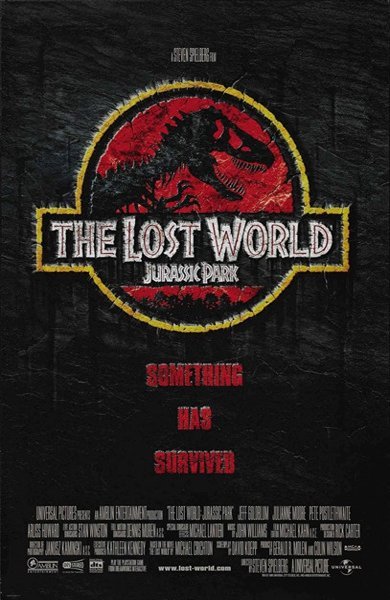 Poster of The Lost World: Jurassic Park, the 1997 movie by Steven Spielberg