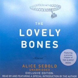 Audiobook cover of The Lovely Bones, the 2002 book by Alice Sebold.
