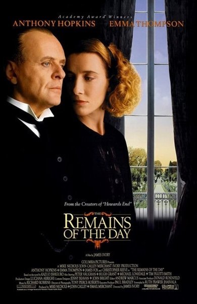 Poster of The Remains of the Day, the 1993 movie by James Ivory