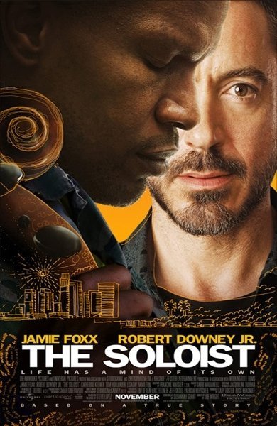 Poster of The Soloist, the 2009 movie by Joe Wright