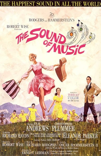 Poster of The Sound of Music, the 1965 movie by Robert Wise