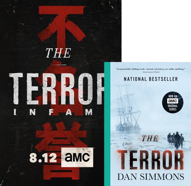 The Terror. The 2018 TV series compared to the 2007 book