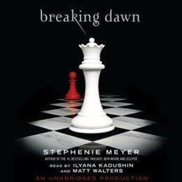 Audiobook cover of Breaking Dawn, the 2008 book by Stephenie Meyer.