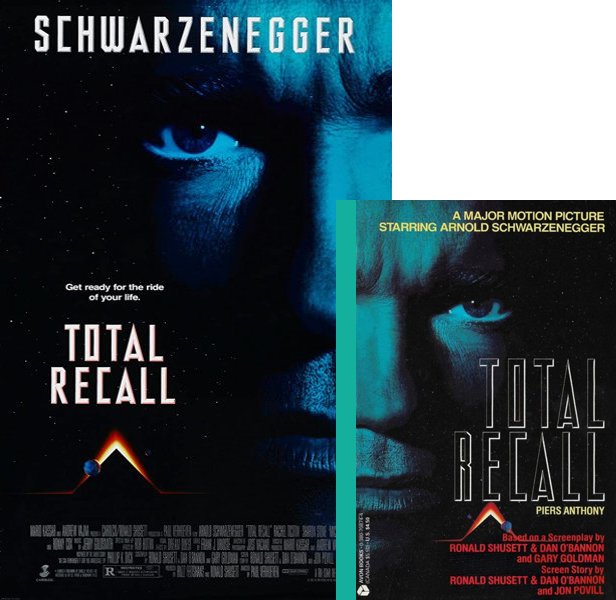 Total Recall. The 1990 movie compared to the movie novelization