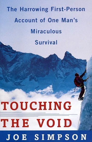 Cover of Touching the Void, the 1988 book by Joe Simpson