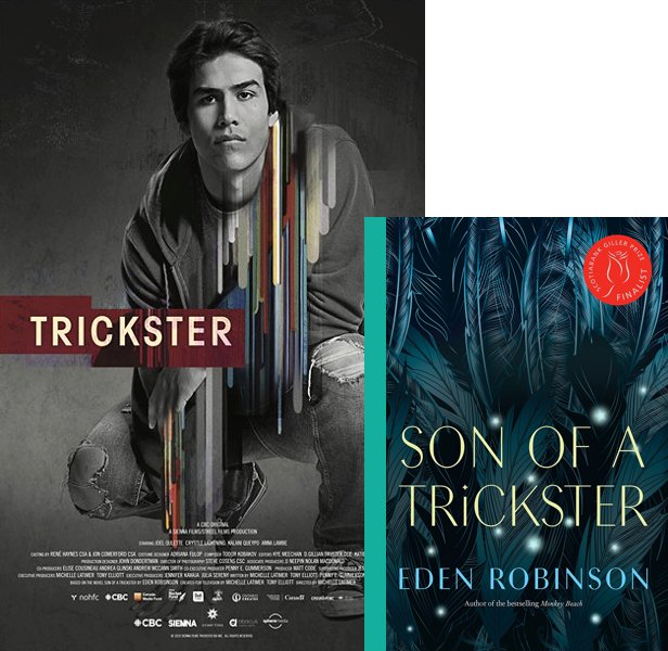 Trickster. The 2020 TV series compared to the 2017 book, Son of a Trickster