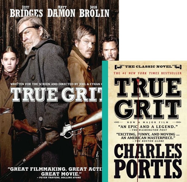 True Grit. The 2010 movie compared to the 1968 book