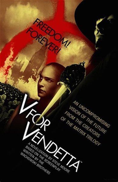 Cover of V for Vendetta, the 2006 book by Steve Moore