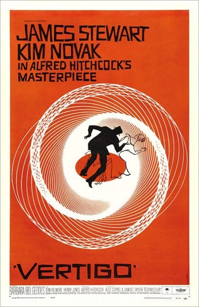 Poster of Vertigo, the 1958 movie by Alfred Hitchcock