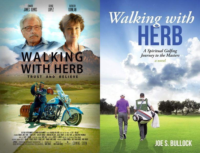 Walking with Herb. Poster of the 2021 movie and cover of the 2015 book