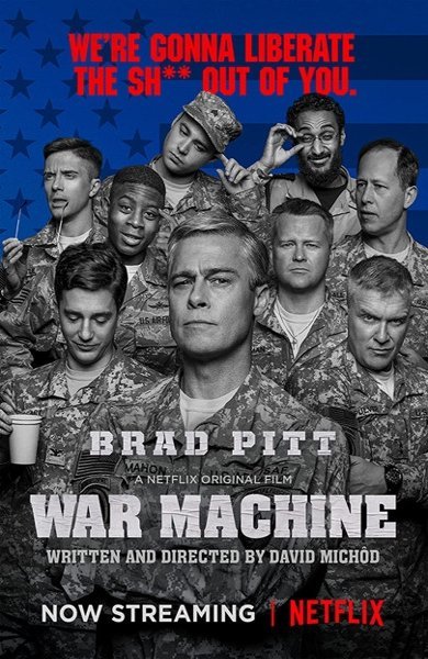 Poster of War Machine, the 2017 movie by David Michôd