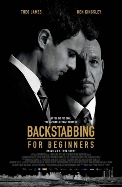 Poster of Backstabbing for Beginners, the 2018 movie by Per Fly