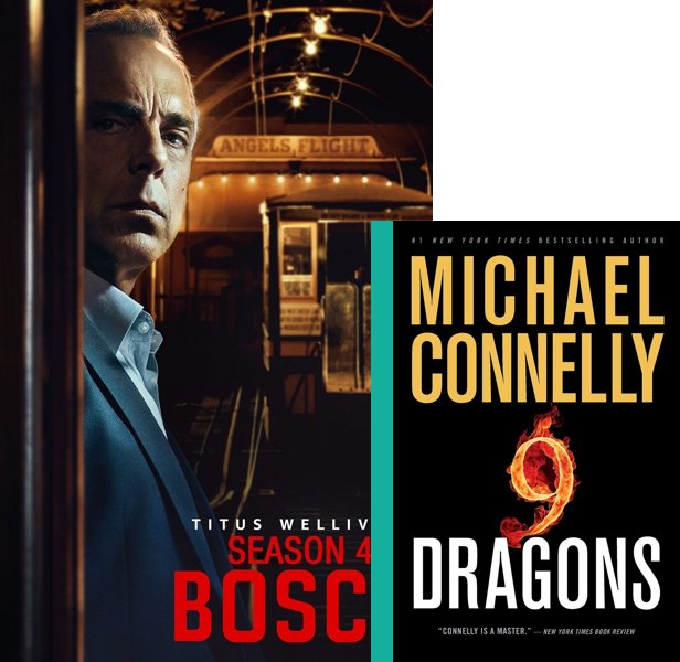 Bosch: Season 4. The 2018 TV series compared to the 2009 book, Nine Dragons