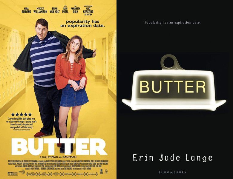 Butter's Final Meal. Poster of the 2020 movie and cover of the 2012 book, Butter