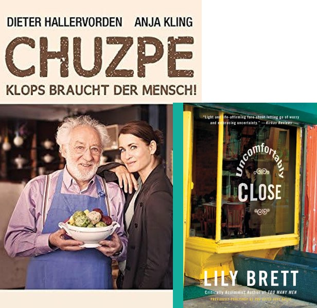 Chuzpe - Klops braucht der Mensch!. The 2015 movie compared to the 2006 book, Uncomfortably Close