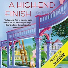 Audiobook cover of A High-End Finish, the 2014 book by Kate Carlisle.