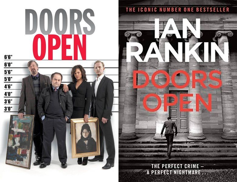 Doors Open. Poster of the 2012 movie and cover of the 2008 book