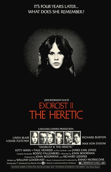 Poster of Exorcist II: the Heretic, the 1977 movie by John Boorman