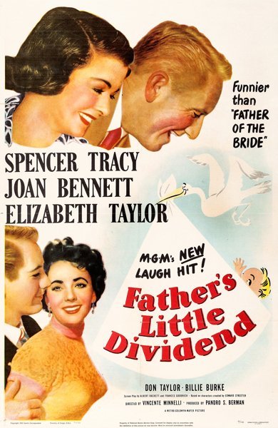 Poster of Father's Little Dividend, the 1951 movie by Vincente Minnelli
