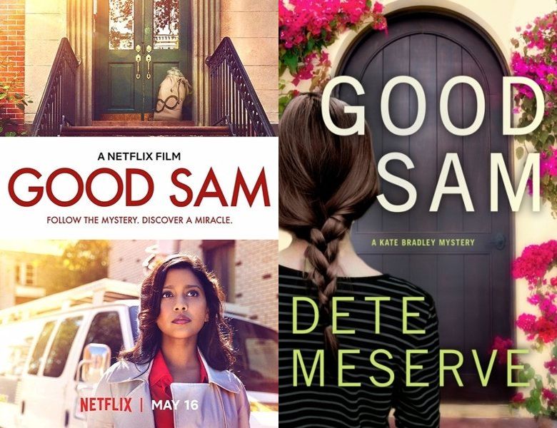 Good Sam. Poster of the 2019 movie and cover of the 2014 book