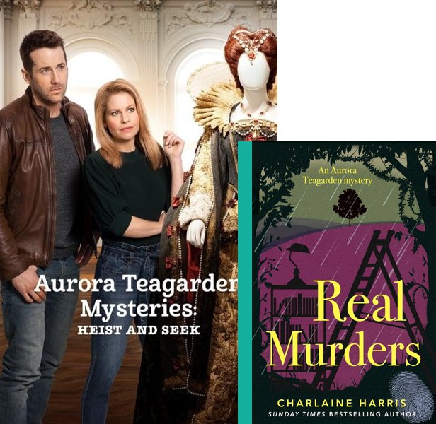 Heist and Seek (2020) Movie poster and book cover compared.