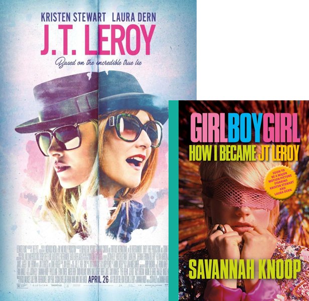 JT LeRoy. The 2018 movie compared to the 2008 book, Girl Boy Girl: How I Became JT Leroy