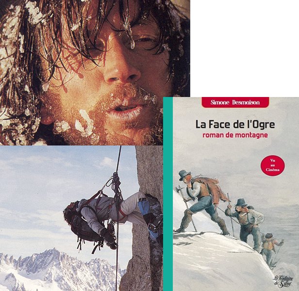 La face de l'ogre (1988) Movie poster and book cover compared.