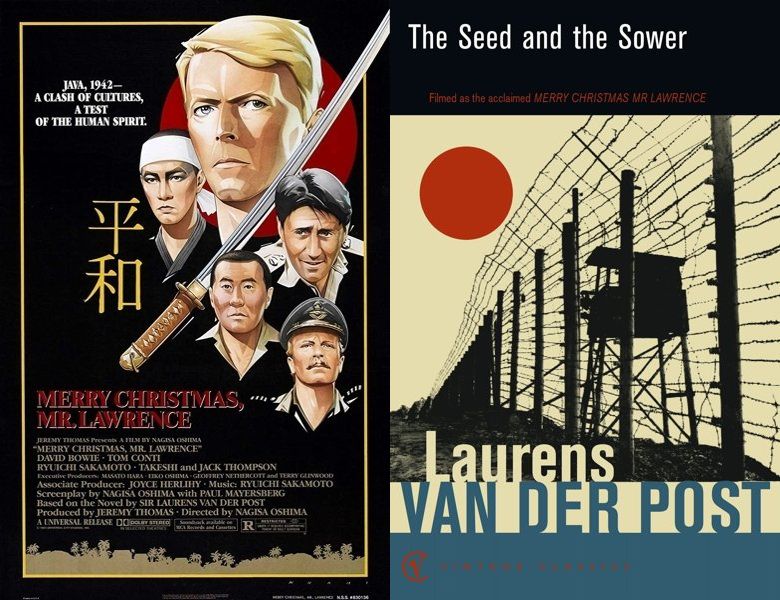 Merry Christmas Mr. Lawrence. Poster of the 1983 movie and cover of the 1963 book, The Seed and the Sower