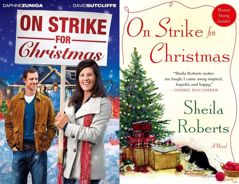On Strike for Christmas. Poster of the 2010 movie and cover of the 2007 book