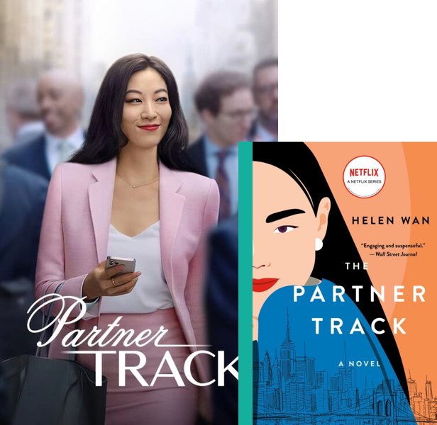 Partner Track. The 2022 TV series compared to the 2013 book, The Partner Track