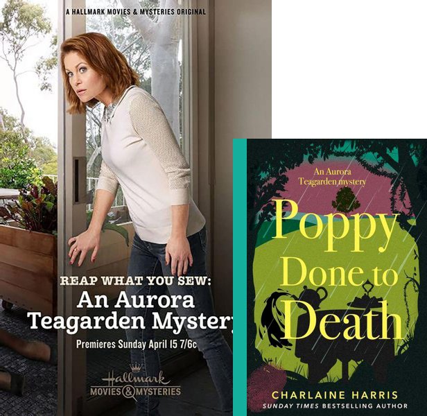 Reap What You Sew (2018) Movie poster and book cover compared.