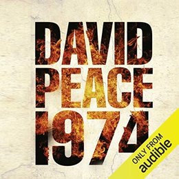 Audiobook cover of Nineteen Seventy Four, the 1999 book by David Peace.