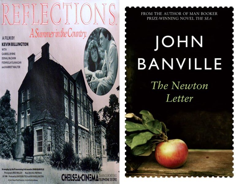 Reflections. Poster of the 1984 movie and cover of the 1982 book, The Newton Letter