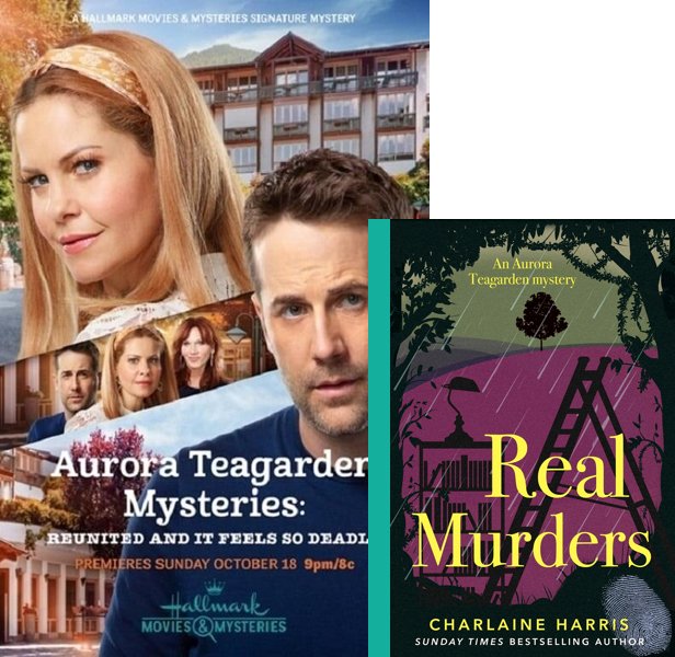 Reunited and it Feels So Deadly (2020) Movie poster and book cover compared.