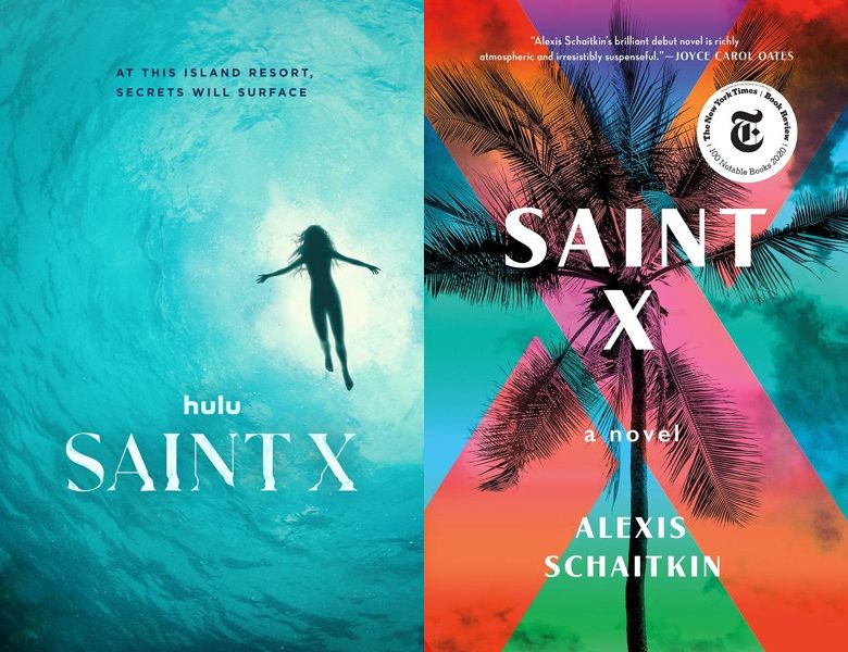 Saint X. Poster of the 2023 TV series and cover of the 2020 book