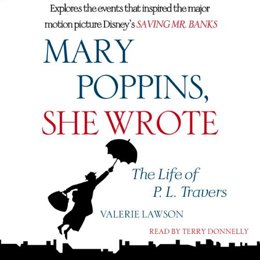 Audiobook cover of Mary Poppins, She Wrote, the 1999 book by Valerie Lawson.