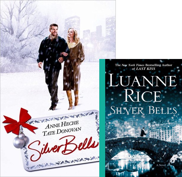 Silver Bells (2005) Movie poster and book cover compared.