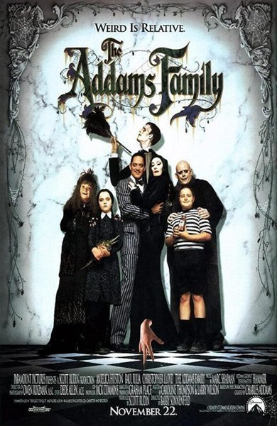 Poster of The Addams Family, the 1991 movie by Barry Sonnenfeld