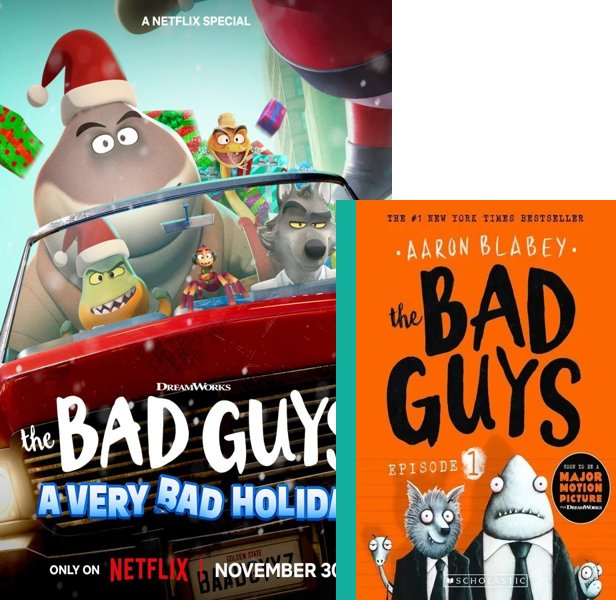 The Bad Guys: A Very Bad Holiday. The 2023 movie compared to the 2015 comic book, The Bad Guys