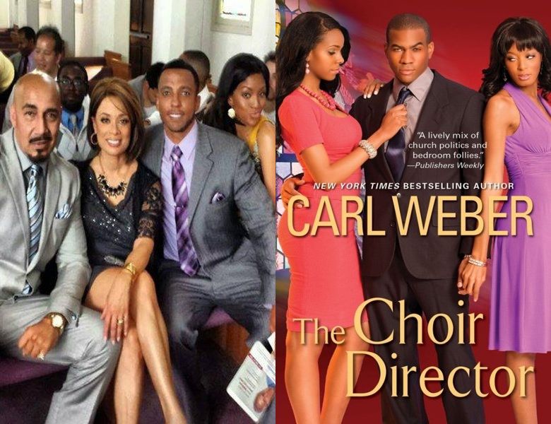 The Choir Director. Poster of the 2018 movie and cover of the 2011 book