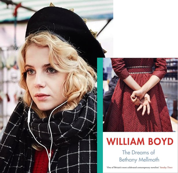 The Dreams of Bethany Mellmoth (2016) Movie poster and book cover compared.