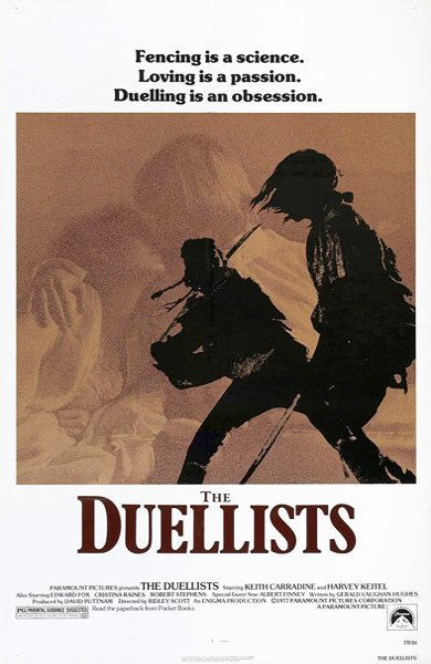 Poster of The Duellists, the 1977 movie by Ridley Scott