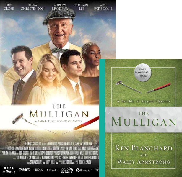 The Mulligan (2022) Movie poster and book cover compared.