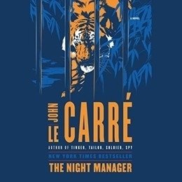 Audiobook cover of The Night Manager, the 1993 book by John le Carré.