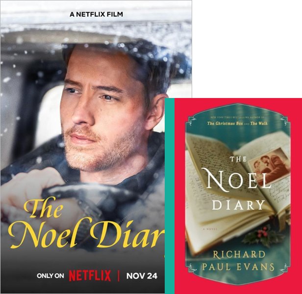 The Noel Diary. The 2022 movie compared to the 2017 book