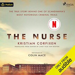 Audiobook cover of The Nurse, the 2022 book by Kristian Corfixen.